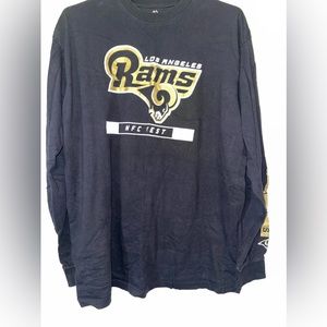 Majestic brand Los Angeles, Rams used long sleeve T-shirt.
